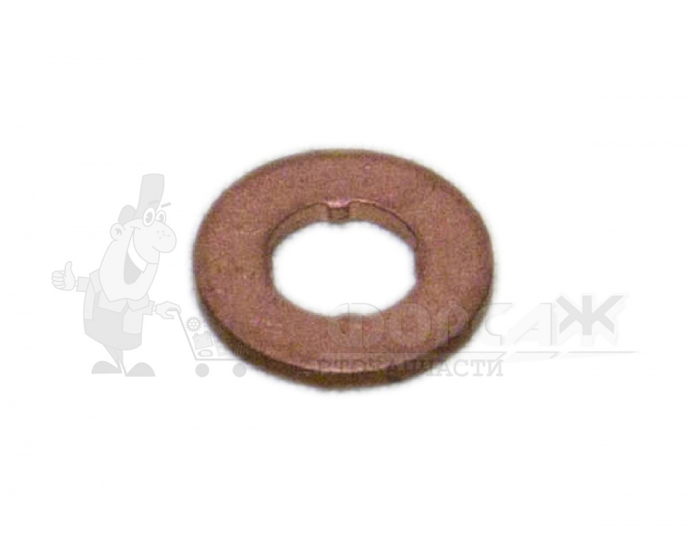 Кольцо упл. форсунки для а/м  3302 дв.Cummins 2.8 BOSCH (нижнее медное)