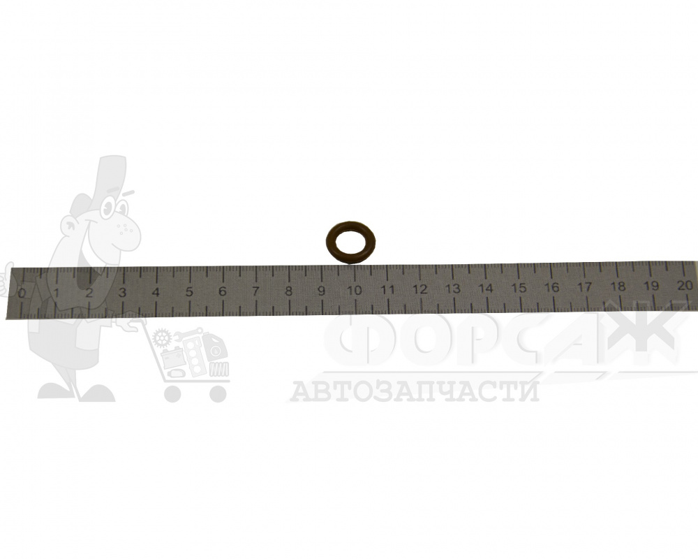 Кольцо упл. форсунки для а/м  3302 дв.4216 ЕВРО-4 нижнее (тонкое, силикон)