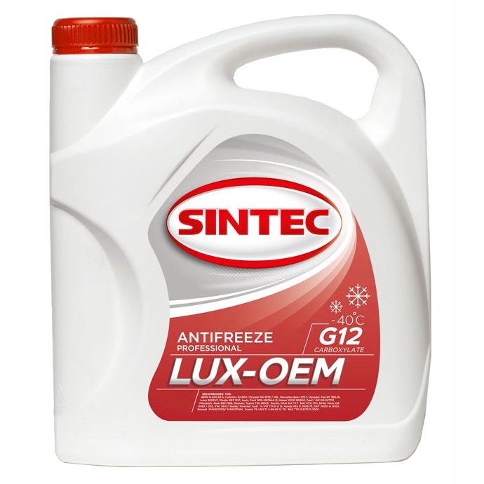 Антифриз Красный Sintec LUX G12 5кг